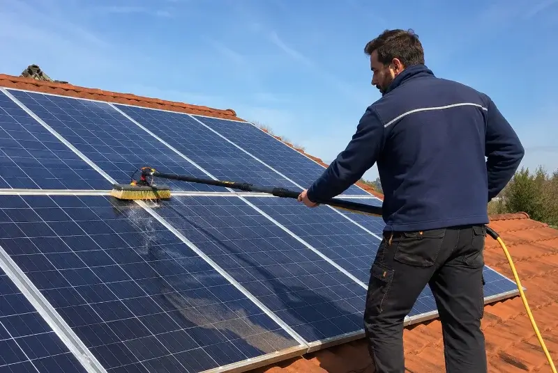 Nettoyage et entretien de panneaux solaires à Villegouge
